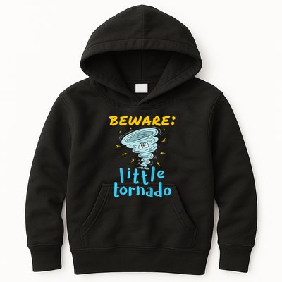 Beware Little Tornado Twister Active Kids Hoodie