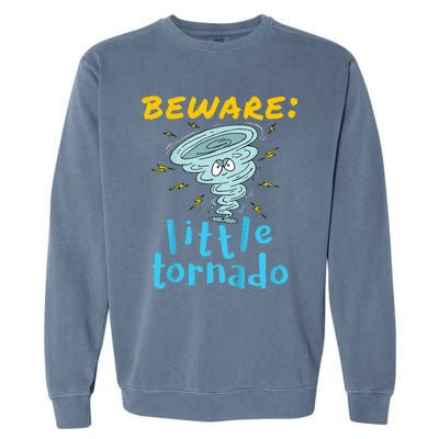 Beware Little Tornado Twister Active Garment-Dyed Sweatshirt