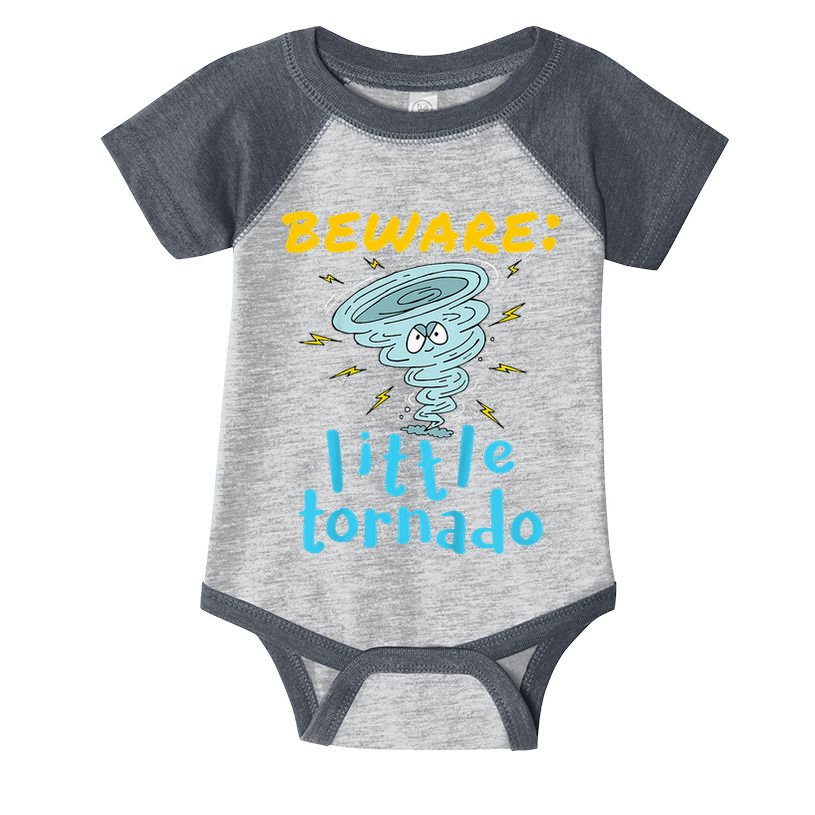 Beware Little Tornado Twister Active Infant Baby Jersey Bodysuit