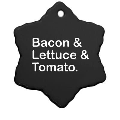 Bacon Lettuce Tomato Ceramic Star Ornament