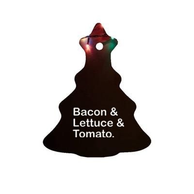 Bacon Lettuce Tomato Ceramic Tree Ornament