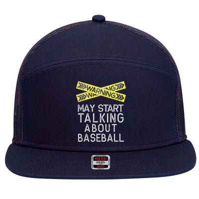 Baseball Lover Tee Baseball Player 7 Panel Mesh Trucker Snapback Hat