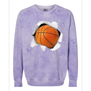 Basketball Lover Tee Ball Colorblast Crewneck Sweatshirt