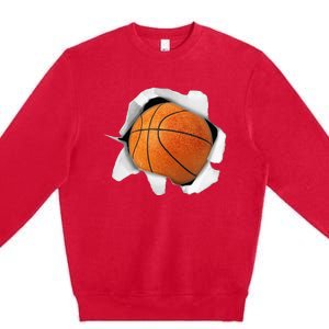 Basketball Lover Tee Ball Premium Crewneck Sweatshirt