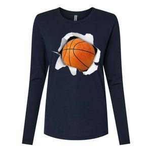 Basketball Lover Tee Ball Womens Cotton Relaxed Long Sleeve T-Shirt