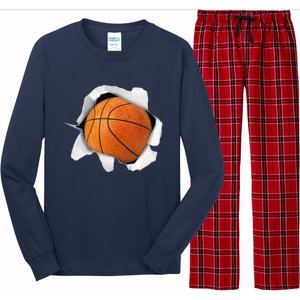 Basketball Lover Tee Ball Long Sleeve Pajama Set