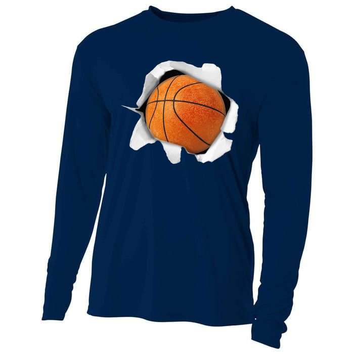 Basketball Lover Tee Ball Cooling Performance Long Sleeve Crew