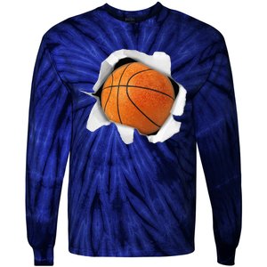 Basketball Lover Tee Ball Tie-Dye Long Sleeve Shirt