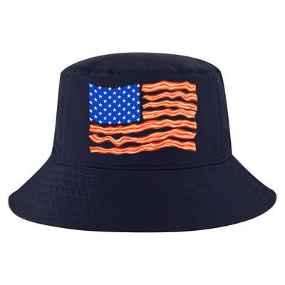 Bacon Lover Tee, Meat Lover Design, Funny USA Flag Cool Comfort Performance Bucket Hat