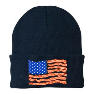 Bacon Lover Tee, Meat Lover Design, Funny USA Flag Knit Cap Winter Beanie