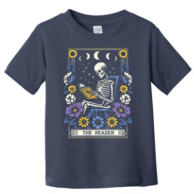 Book Lover Tarot Card The Reader Mystic Funny Toddler T-Shirt