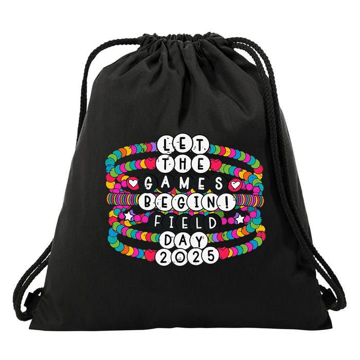 Bracelet Let The Games Begin Field Day 2025 Teacher Student Drawstring Bag