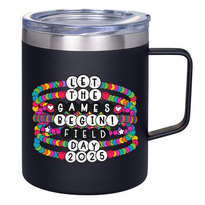 Bracelet Let The Games Begin Field Day 2025 Teacher Student 12oz Stainless Steel Coffee Mug