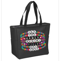 Bracelet Let The Games Begin Field Day 2025 Teacher Student Zip Tote Bag