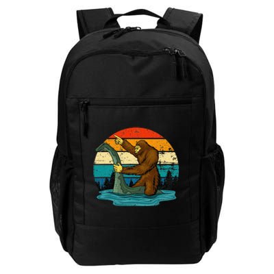 Bigfoot Lover Tee Retro Mythical Creatures Daily Commute Backpack