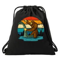 Bigfoot Lover Tee Retro Mythical Creatures Drawstring Bag