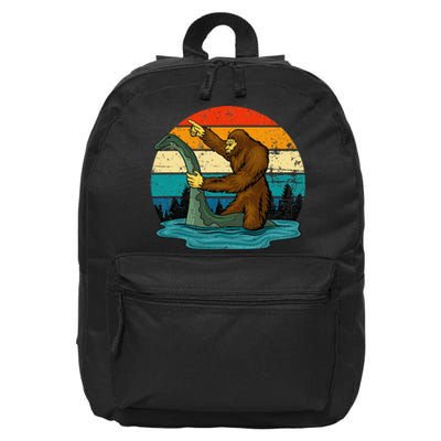 Bigfoot Lover Tee Retro Mythical Creatures 16 in Basic Backpack