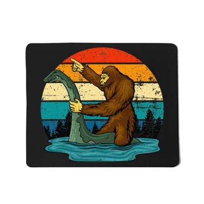 Bigfoot Lover Tee Retro Mythical Creatures Mousepad