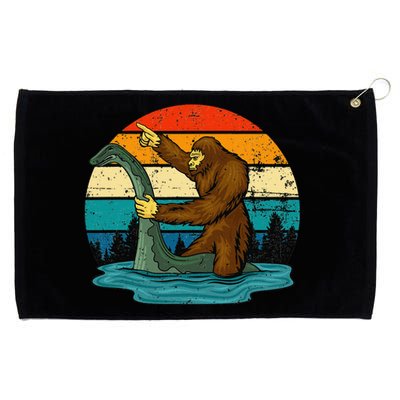 Bigfoot Lover Tee Retro Mythical Creatures Grommeted Golf Towel