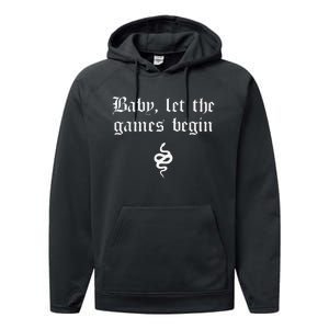 Baby, Let The Games Begin Performance Fleece Hoodie