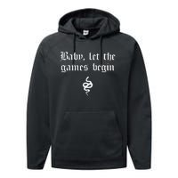 Baby, Let The Games Begin Performance Fleece Hoodie