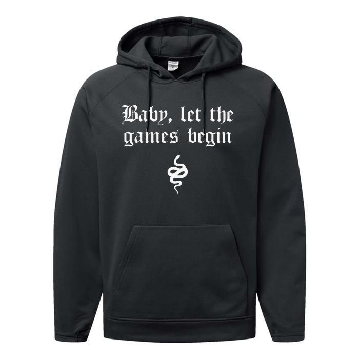 Baby, Let The Games Begin Performance Fleece Hoodie