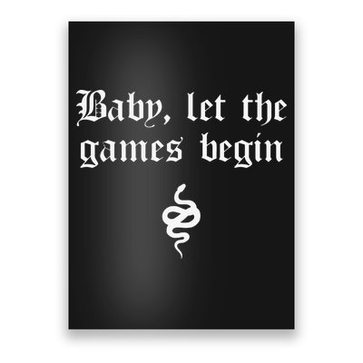 Baby, Let The Games Begin Poster