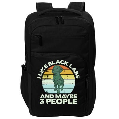 Black Labrador T Dog Lover Tee Black Lab Impact Tech Backpack