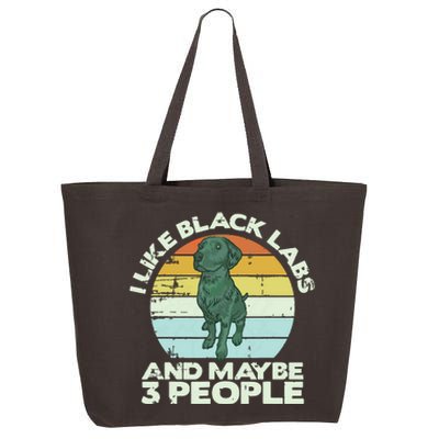 Black Labrador T Dog Lover Tee Black Lab 25L Jumbo Tote