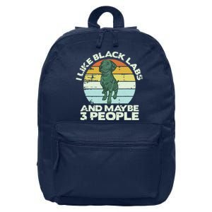 Black Labrador T Dog Lover Tee Black Lab 16 in Basic Backpack