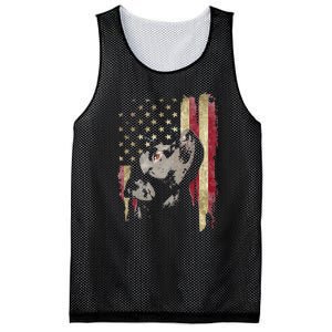 Black Labrador USA Flag Lab Owner Duck Hunter Mesh Reversible Basketball Jersey Tank