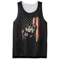 Black Labrador USA Flag Lab Owner Duck Hunter Mesh Reversible Basketball Jersey Tank