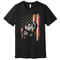 Black Labrador USA Flag Lab Owner Duck Hunter Premium T-Shirt