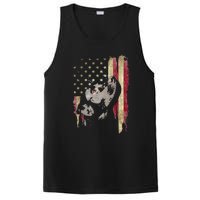 Black Labrador USA Flag Lab Owner Duck Hunter PosiCharge Competitor Tank