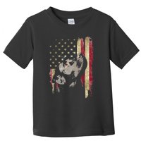 Black Labrador USA Flag Lab Owner Duck Hunter Toddler T-Shirt