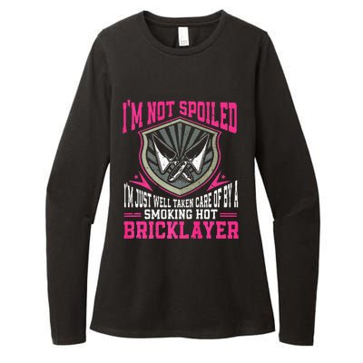 Brick Layer Union Bricklayer Girlfriend Bricklayer Wife Womens CVC Long Sleeve Shirt