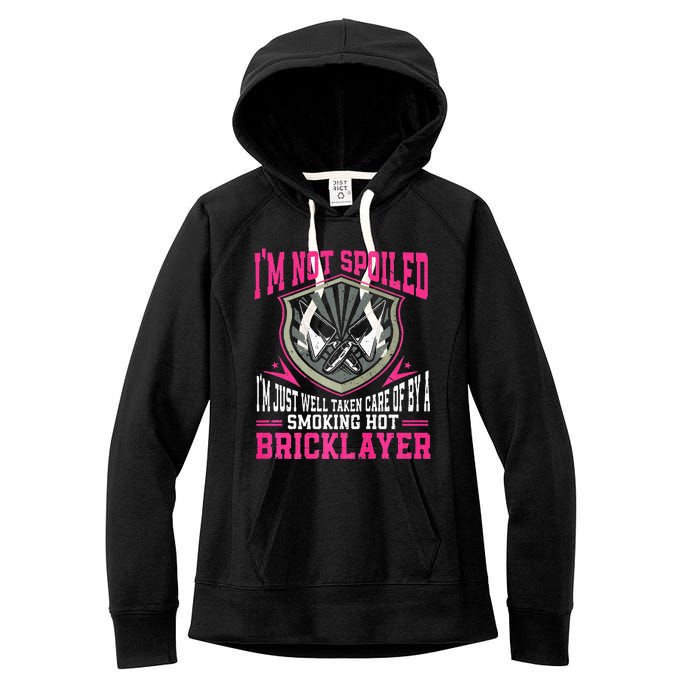 Brick Layer Union Bricklayer Girlfriend Bricklayer Wife Women's Fleece Hoodie