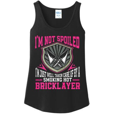 Brick Layer Union Bricklayer Girlfriend Bricklayer Wife Ladies Essential Tank