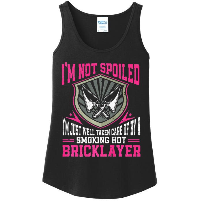 Brick Layer Union Bricklayer Girlfriend Bricklayer Wife Ladies Essential Tank