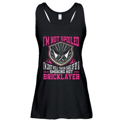 Brick Layer Union Bricklayer Girlfriend Bricklayer Wife Ladies Essential Flowy Tank