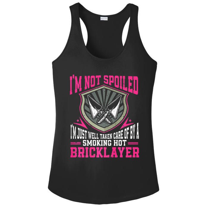 Brick Layer Union Bricklayer Girlfriend Bricklayer Wife Ladies PosiCharge Competitor Racerback Tank