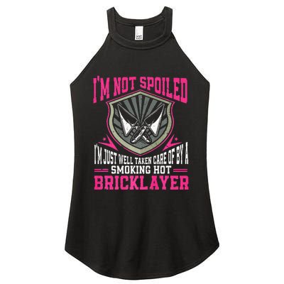 Brick Layer Union Bricklayer Girlfriend Bricklayer Wife Women's Perfect Tri Rocker Tank