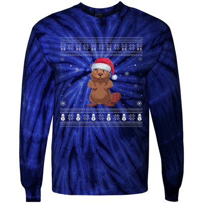 Beaver Loverssanta Ugly Xmas Sweater Tie-Dye Long Sleeve Shirt