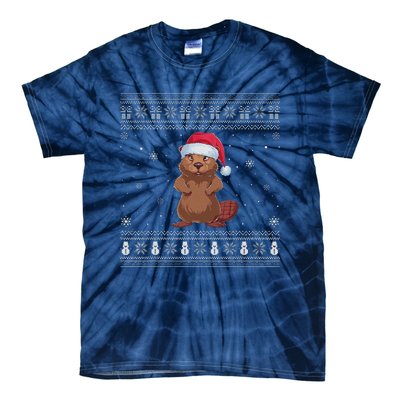 Beaver Loverssanta Ugly Xmas Sweater Tie-Dye T-Shirt