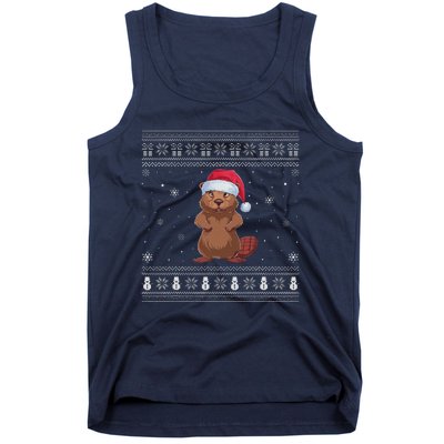 Beaver Loverssanta Ugly Xmas Sweater Tank Top