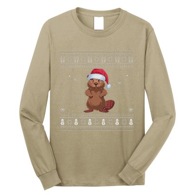 Beaver Loverssanta Ugly Xmas Sweater Long Sleeve Shirt