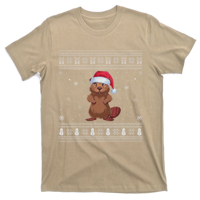 Beaver Loverssanta Ugly Xmas Sweater T-Shirt