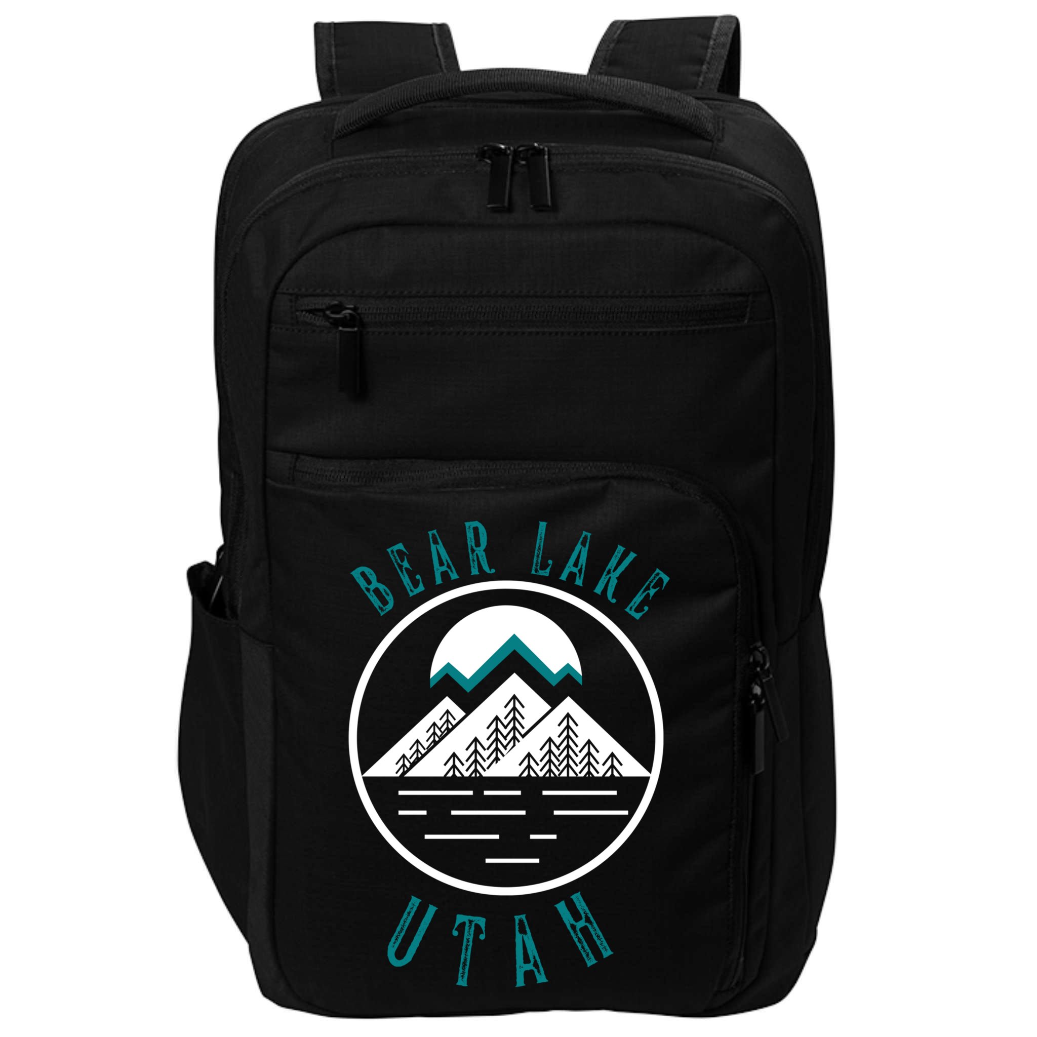 Bear Lake Utah Mountain Skiing Hiking Fishing Boating Meaningful Gift Impact Tech Backpack