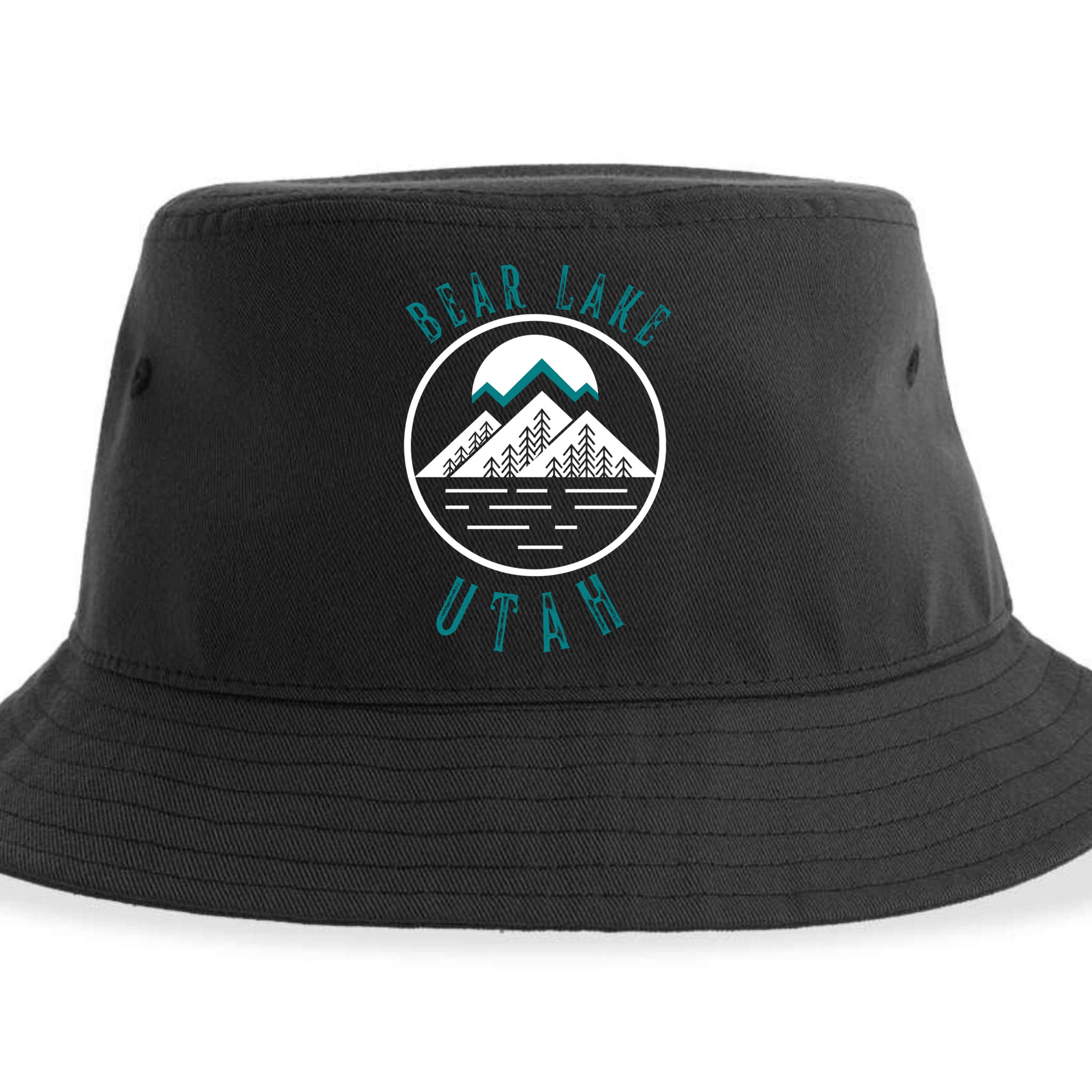 Bear Lake Utah Mountain Skiing Hiking Fishing Boating Meaningful Gift Sustainable Bucket Hat