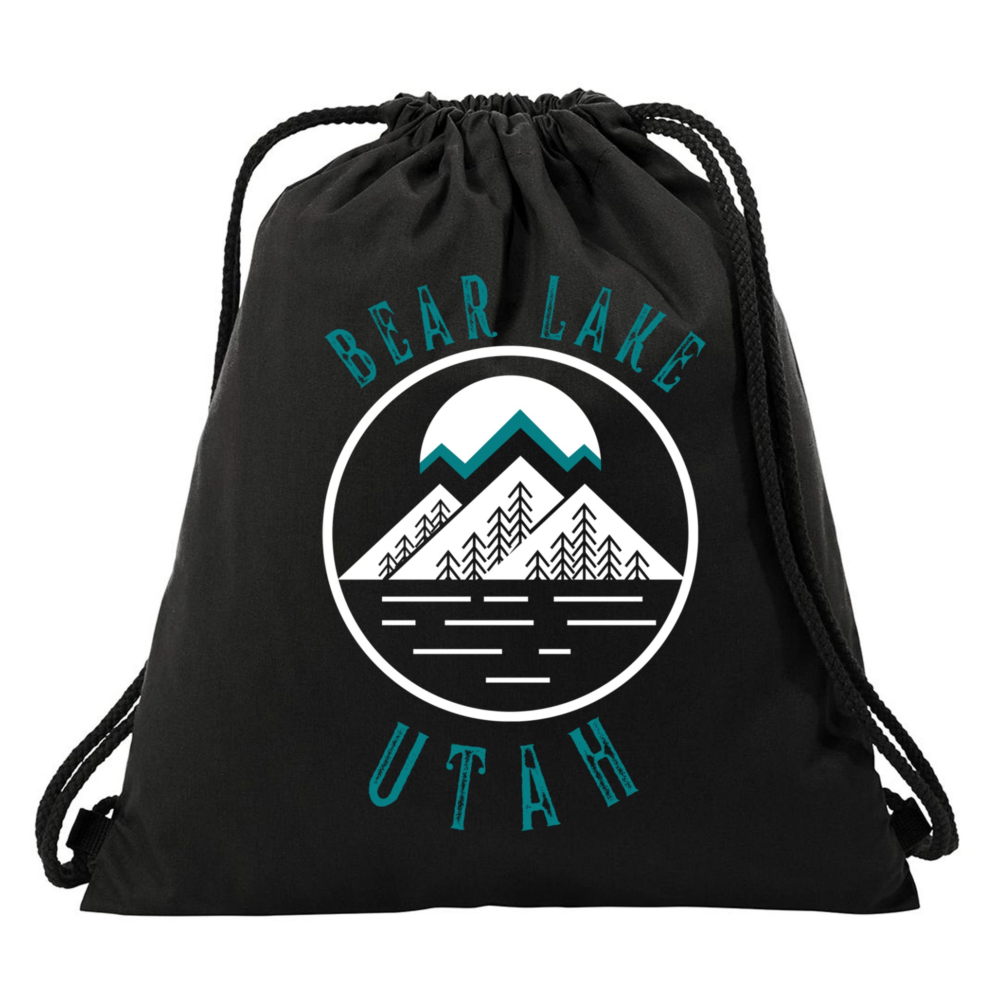Bear Lake Utah Mountain Skiing Hiking Fishing Boating Meaningful Gift Drawstring Bag